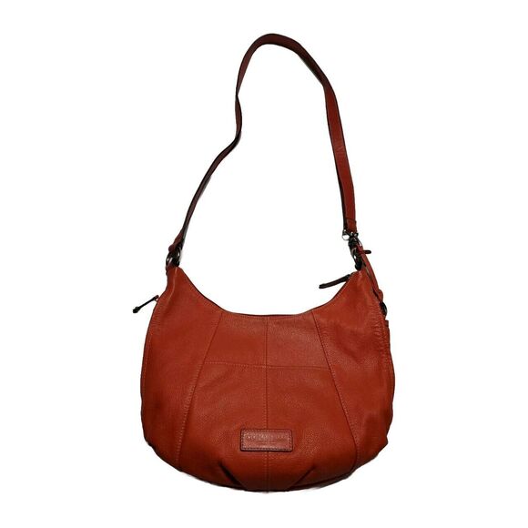 Tignanello No Contest Papaya Leather Cross Body/Shoulder Bag Purse Handbag - Picture 1 of 16